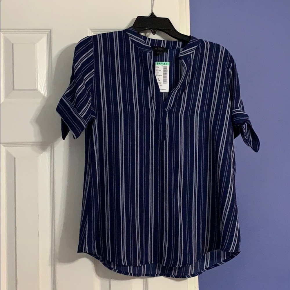 Dark blue blouse